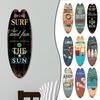 1PC Sea Surfboard Summer Beach Ocean Theme Decorative Wooden Printed Welcome Door Sign Home Board Vintage