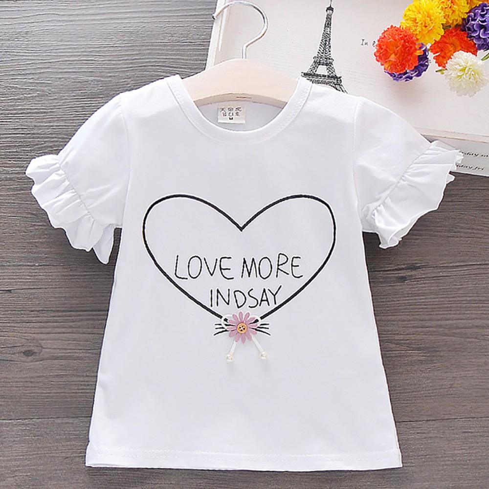 Футболка с сердцем для девочки