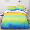 Радужный градиентный пододеяльник, комплект постельного белья Queen Size Rainbow для детей и девочек, милый стиль, комплект постельного белья из полиэстера, односпальное одеяло King Twin, покрывало