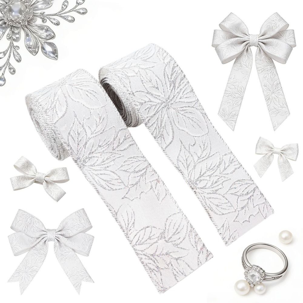Fabric Trim Christmas Wrapping Ribbon Decorative Bow Decorative Webbing Wedding Decoration