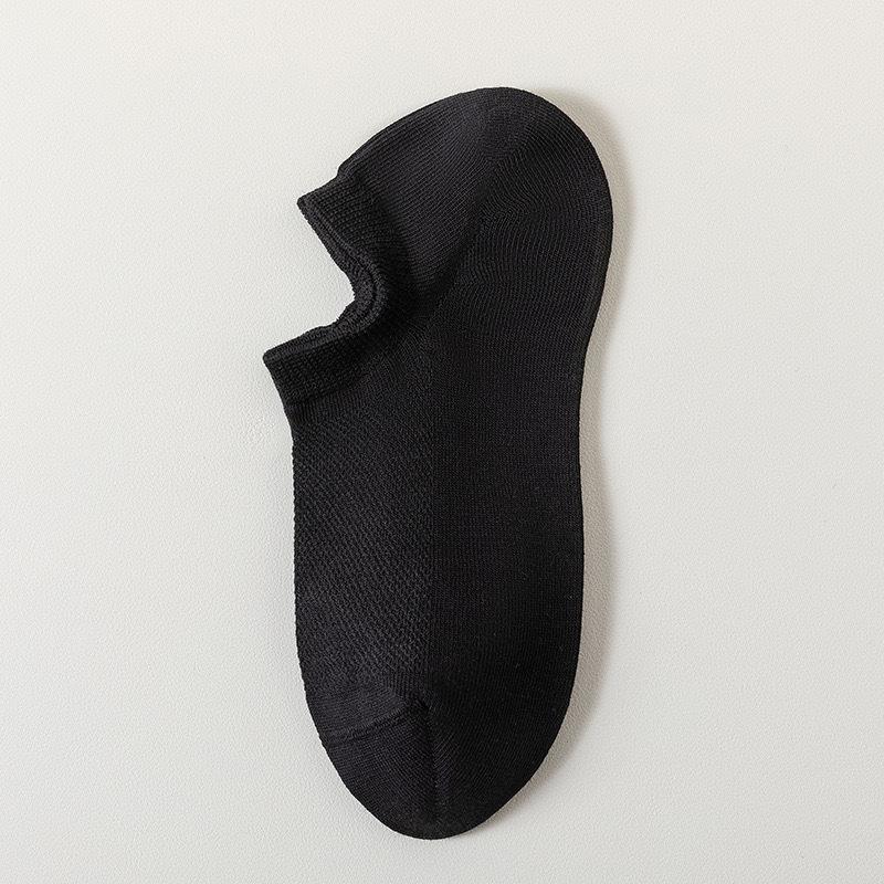 Женские летние тонкие сетчатые однотонные дышащие влагоотводящие антибактериальные дезодорирующие короткие носки-лодочки