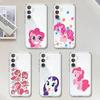 Милый M-My Little Pony-S Прозрачный чехол для телефона с защитой от отпечатков пальцев для Samsung Galaxy A52,A12,A51,S24,S23,S22ULTRA,S21 Edge,S20LITE