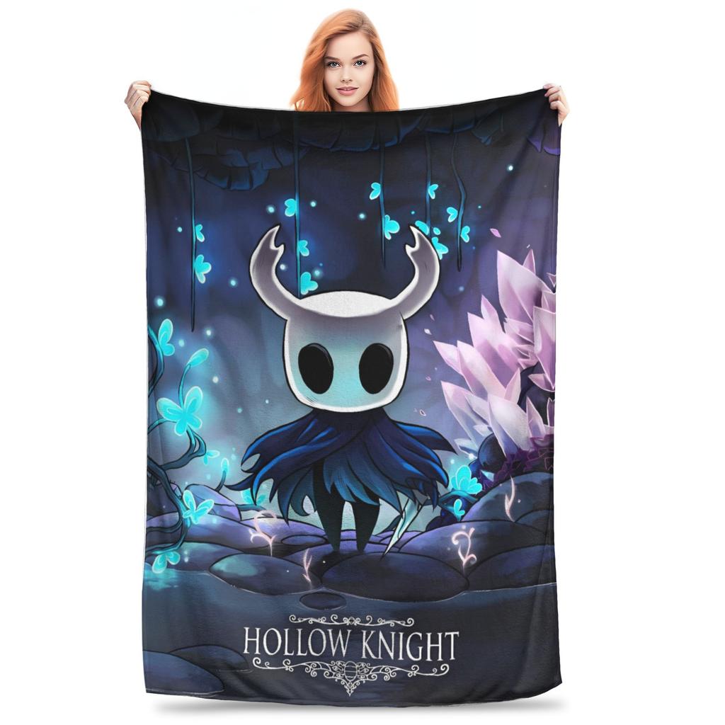 Hollow Knight Модная цифровая печатная одеяло Теплое мягкое плюшевое одеяло для студентов Гостиной Фланелевый покрывало Постельное покрывало