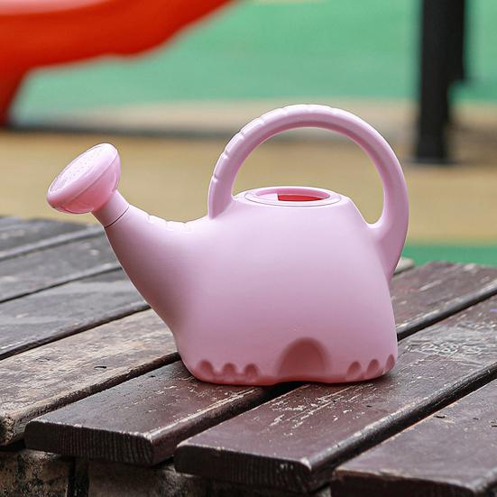 1.5L Watering Can Cartoon Elephant Watering Can Kids Watering Bottle with Removable Shower Head for Bonsai Trees Home Office Desktop Plants