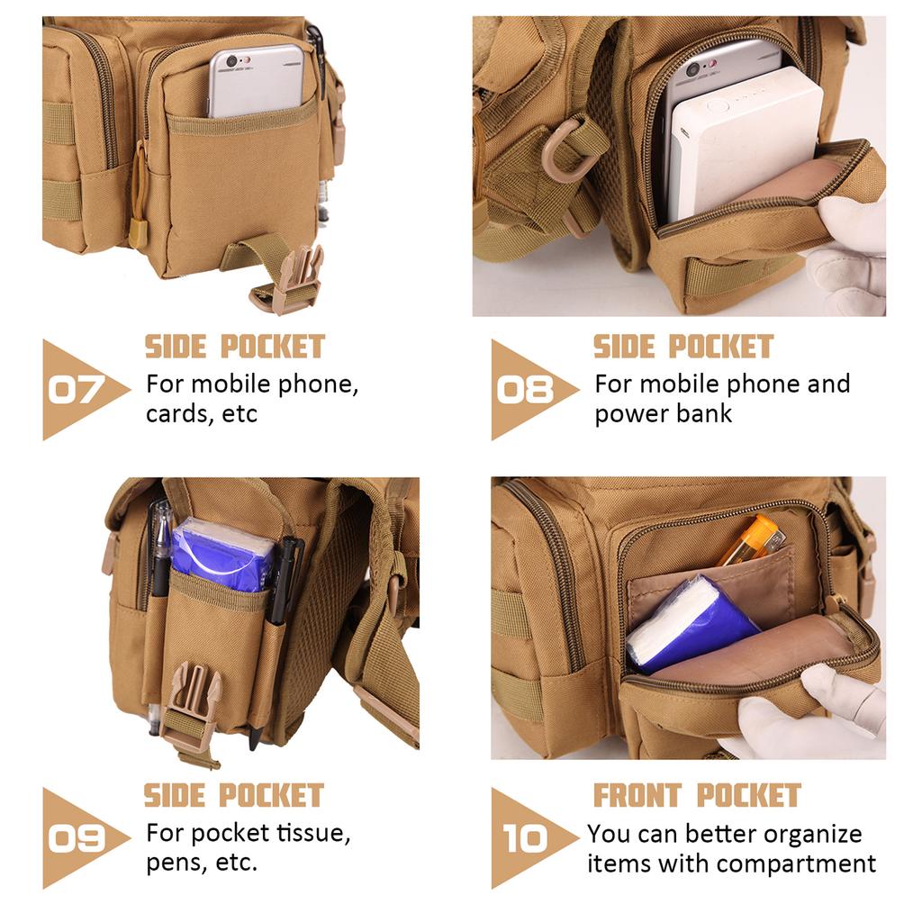 Сумка для ног, водонепроницаемая сумка для талии бедра, сумка для путешествий, пеших прогулок, езды на велосипеде, кемпинга