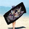 Personalized Frozen Magic Adventure Beach Towel Microfiber Beach Towel Thin Absorbent for Beach Swimming Yoga Bath Sports. 0910197