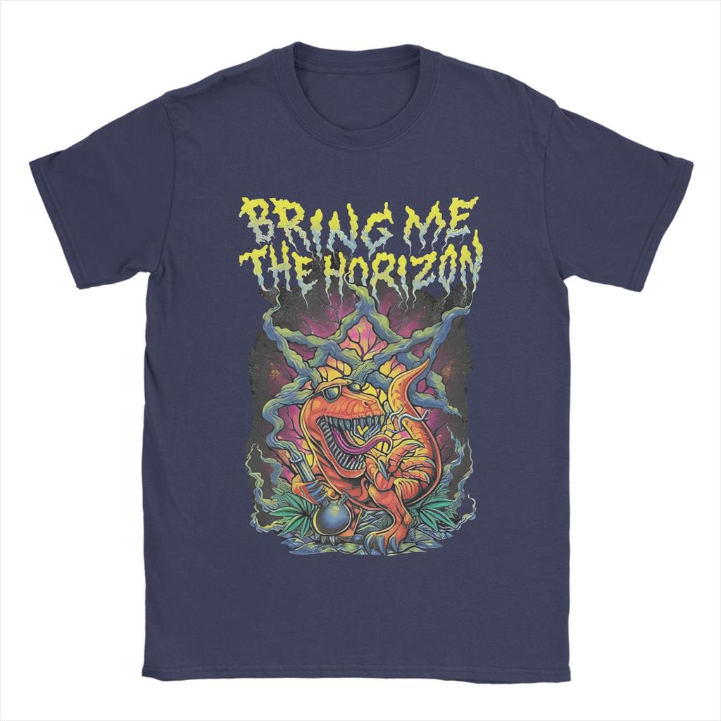 BMTH Динозавр Bring Me The Horizons Футболка Летняя Чистая Для Мужчин Хип-Хоп Дизайн Футболка С Коротким Рукавом Эстетичная Одежда