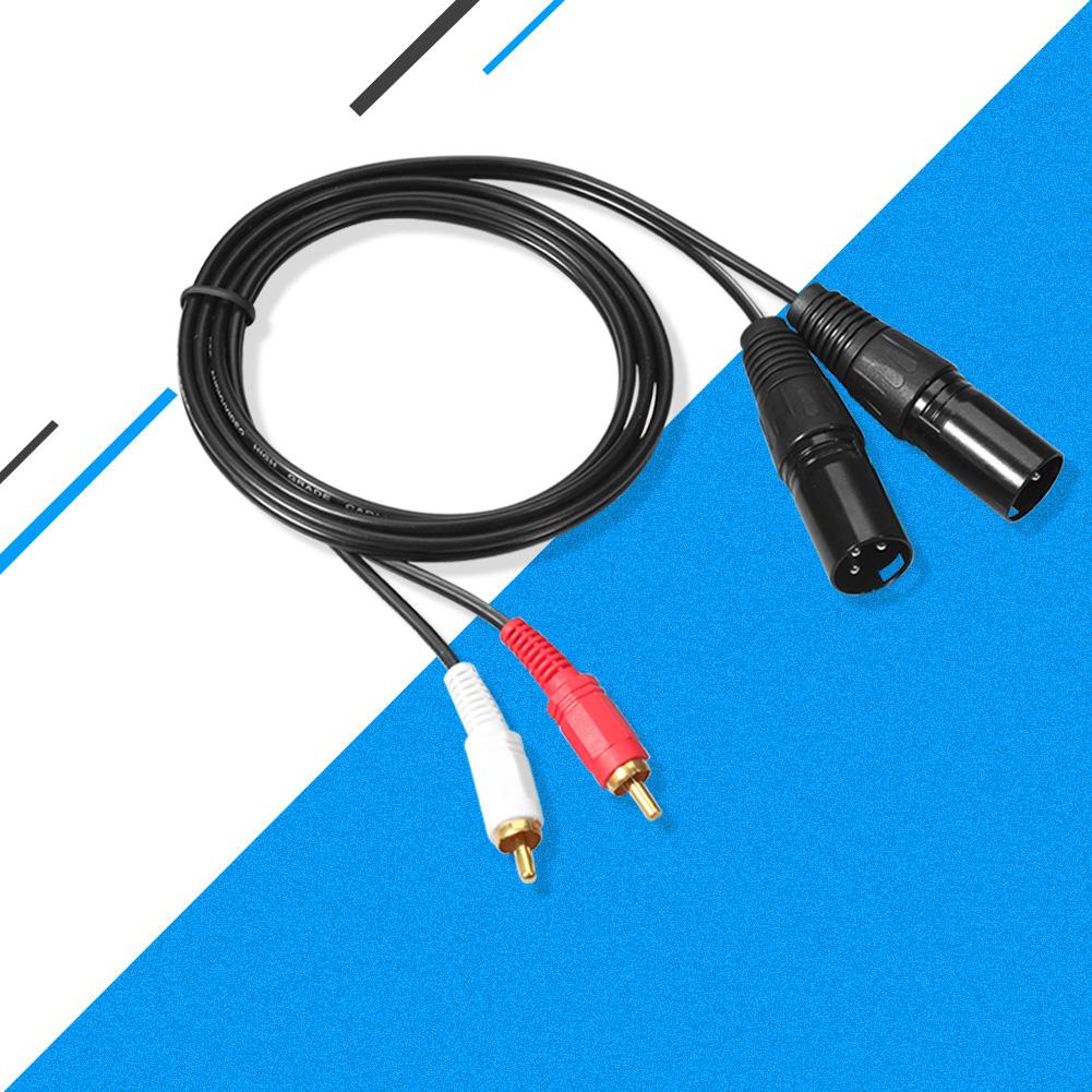 Аудиокабель RCA на 2 RCA Папа-Папа для Микшера Домашнего Кинотеатра Телевизора Усилителя Звука