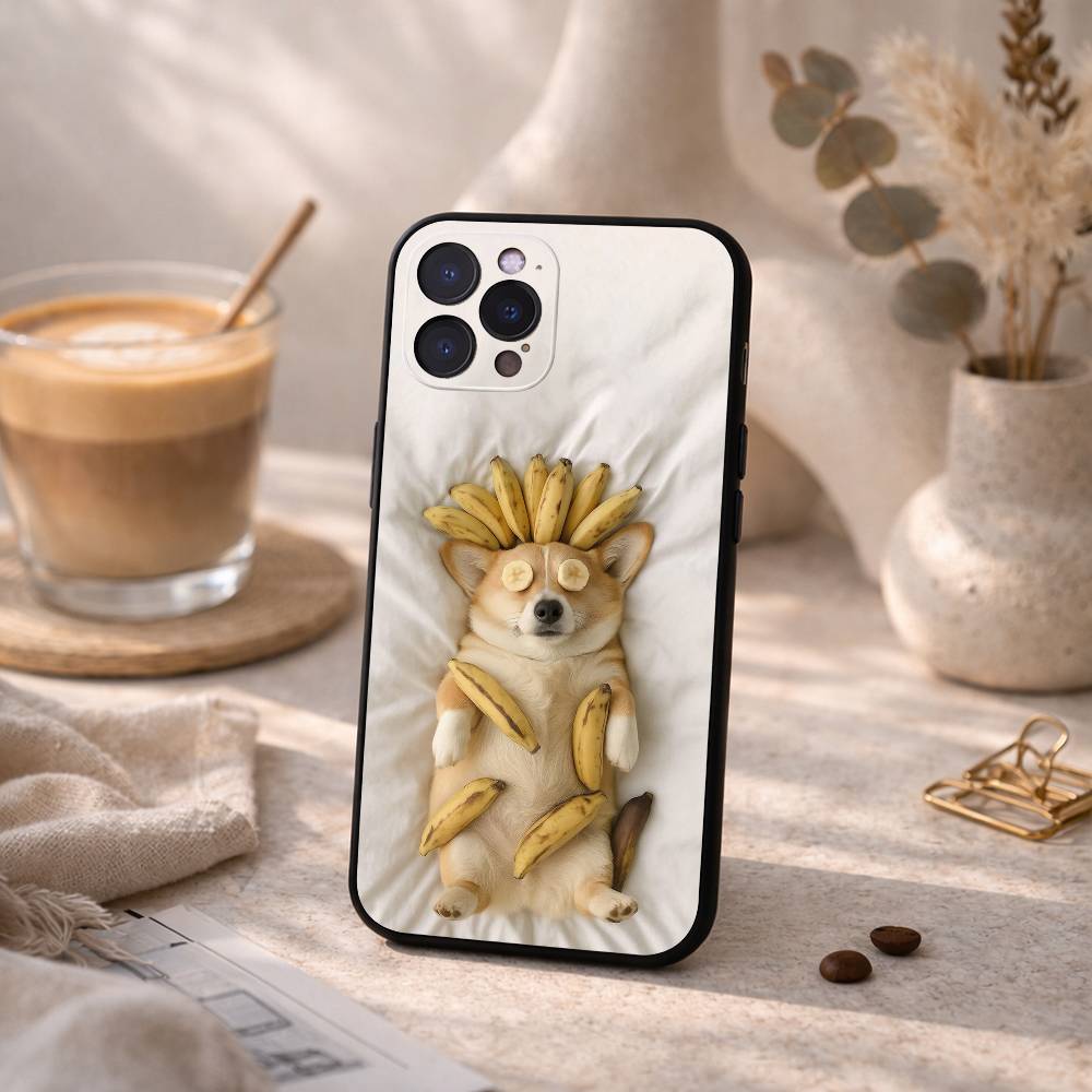 Corgi Pet Cute Dog Phone Case For iPhone17,16,15,14,13,12,Plus,Pro Max, 5G Others Soft Black Cover