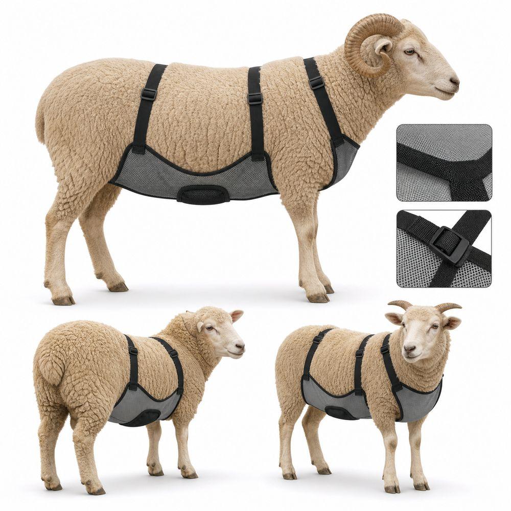Universal Sheep Belly Cover Breathable Mesh Ewe Anti-Mating Cover Livestock Breeding