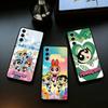Чехол для телефона P-Powerpuffs G-Girls для Samsung Galaxy A73, 21, 22, 32, 71, 53, 52, 51, 80, 5G Мягкий Черный Чехол