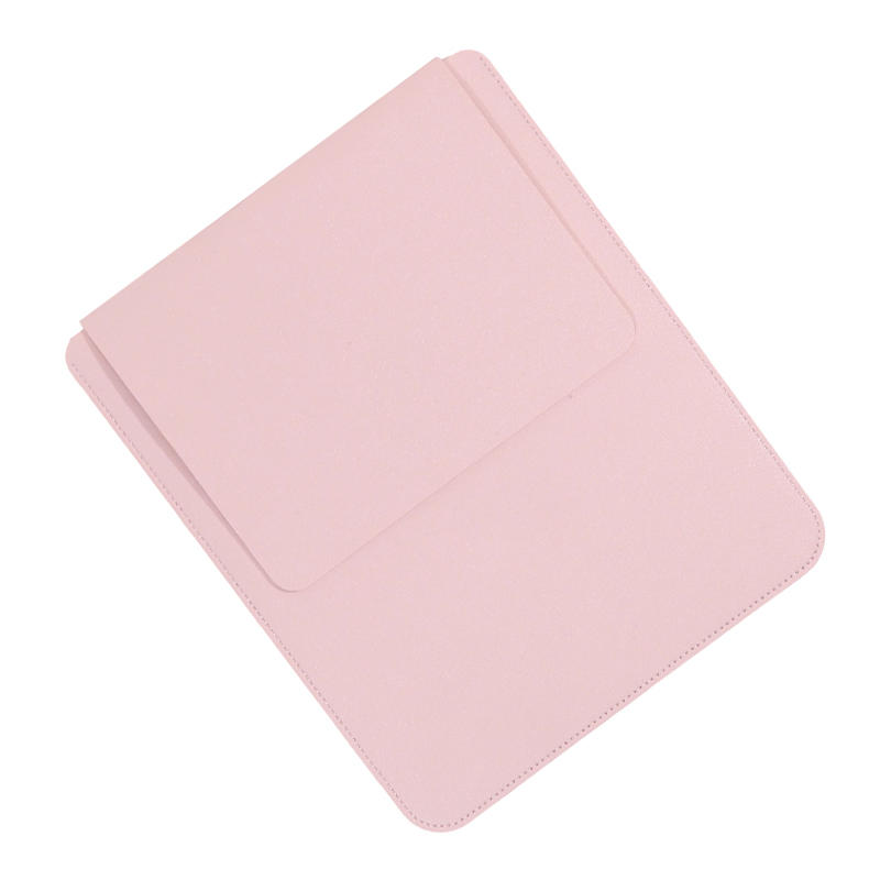 Non-Magnetic Laptop Sleeve - Compact Durable Synthetic PU Case With Rolling Function For Computer Laptop Bag