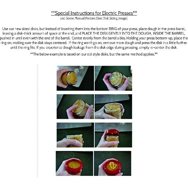 Impress Cookie Press Disks – Valentine’s Day Set of 8, Food Safe Plastic Shapes w/Outline Heart, Hug Me, & More, Fits Many Manual Models - See