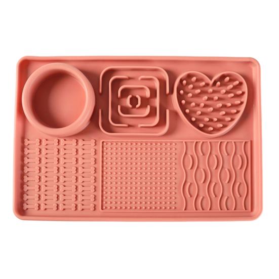 Yousheng Cat Lick Mat Dogs Fun Slow Feeder with Suction Cups Non-Slip Dog Enrichment Treat Mat for Dogs Cats Boredom Relief Mental Stimulation