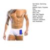 Yousheng Men Swimming Trunks Elastic Soft Quick Dry Breathable Slim Fit Color Matching Mid Waist Bathing Boxers Surfing Water Sports Swimming Shorts