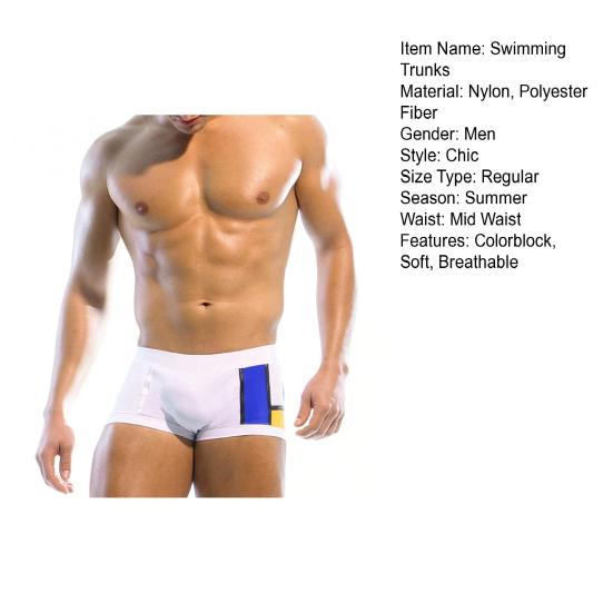 Мужские плавки Yousheng, эластичные, мягкие, быстросохнущие, дышащие, облегающие, подходящие по цвету, купальные боксеры со средней талией, шорты для плавания, водные виды спорта, серфинг