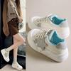 Спортивные женские кроссовки дышащие вулканизированные туфли ПУ милый мультяшный кот шнуровка повседневные белые женские туфли Zapatos De Mujer женские