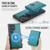 For Samsung Galaxy S25 Ultra Case JEEHOOD J09 RFID Blocking Card Holder Leather Back Phone Cover Magnetic Case