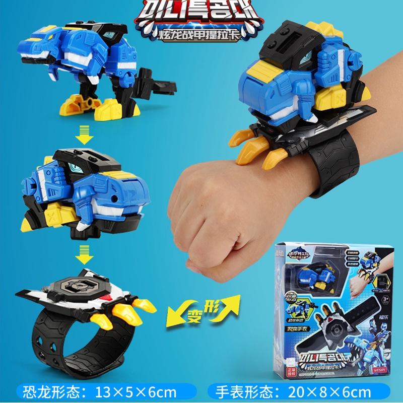 Mini Force Dinosaur Scooter Deformation Robot Model Doll For Kids' Fun Playtime
