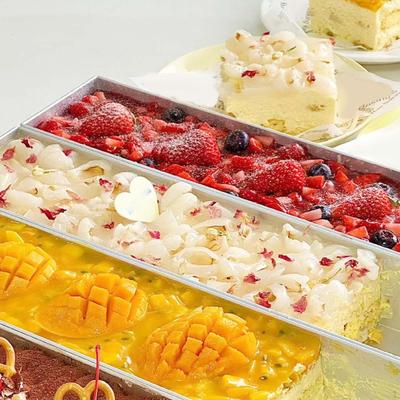Алюминиевая форма для выпечки чизкейка, прямоугольный торт для кухни