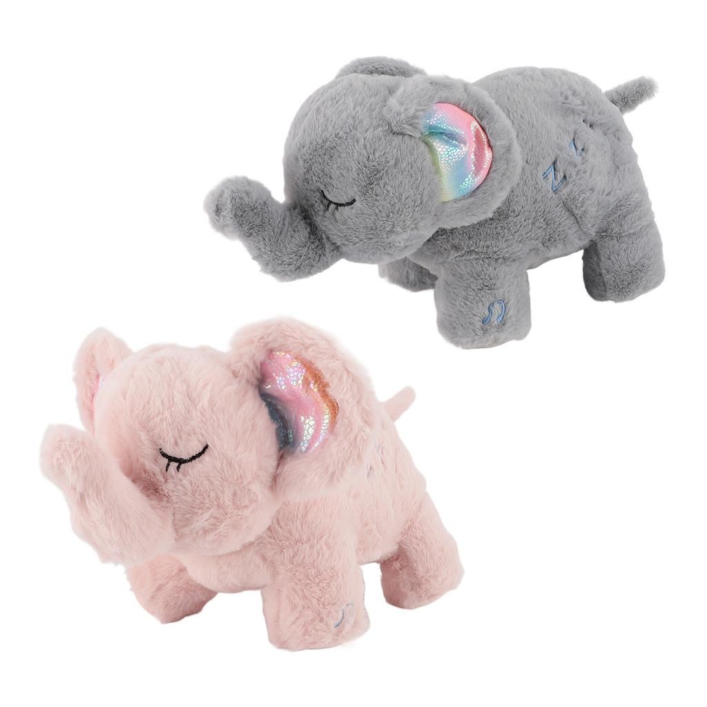 Bedtime Baby Soothers for Sleep Lullaby Music Calming Light Breathing Stuffed Animal Comforting Toy