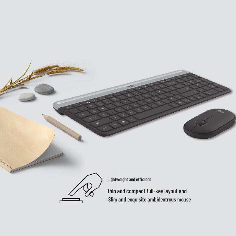 Беспроводной комплект Logitech MK470 Slim (тонкая клавиатура и мышь)
