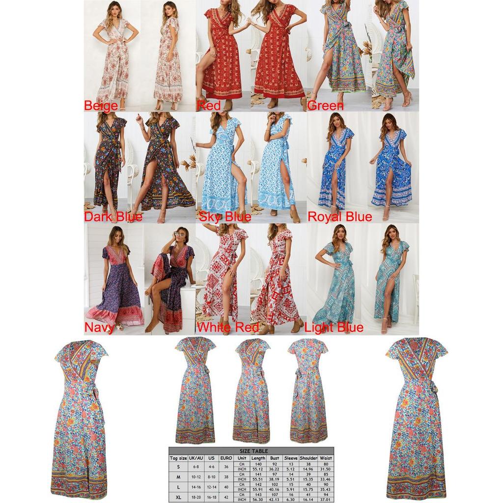 Женское платье-макси с запахом, летнее, бохо, с цветочным принтом пейсли, для создания непринужденного стиля