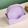 10PCS Plastic Fruit Plate Multifunctional Snack Dish Rectangular Candy Plate  Dining