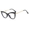 Cat's eye flat mirror ins Internet celebrity anti-blue light glasses frame European and American personality trend Spice girl plain glasses frame