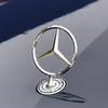 Car Sticker 1Pcs 44mm 3D Zinc Alloy Car Front Hood Emblem Bonnet Label Badge for Mercedes Benz W204 W210 W220 W212 C180 C200 Car