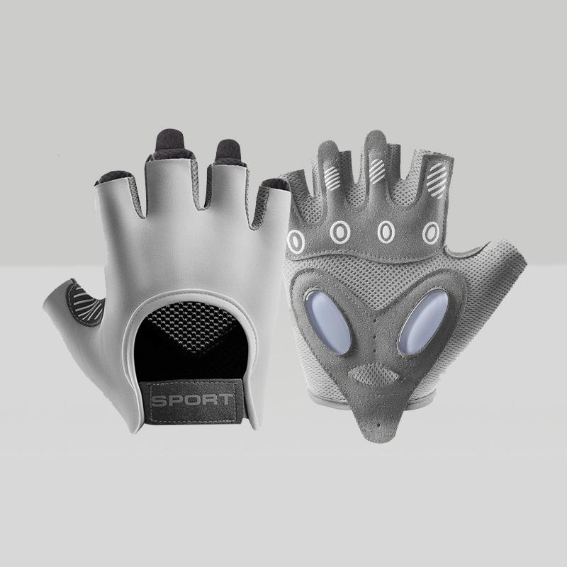 Износостойкие перчатки для фитнеса, дышащие перчатки без пальцев, перчатки для велоспорта с полупальцами, спортивные варежки для йоги