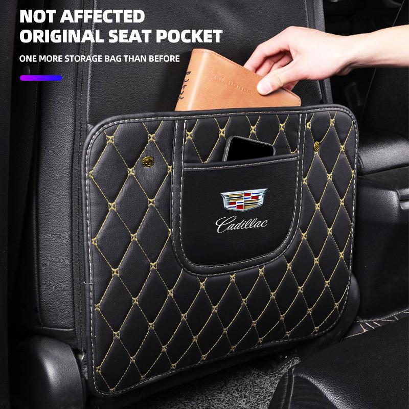 Car Rear Seat Back Anti Kicking Pads For Cadillac Emblem ESCALADE ATS BLS CT4 CT6 SRX STS XT4 XT5 SLR XT6 XTS Accessories