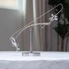Fisherman Balancing Sculpture Kinetic Balance Art Sculpture Interactive Fishing Figure