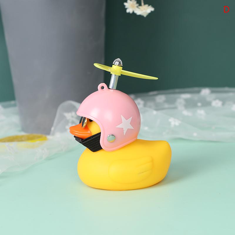 Car Bicycle Decorate Lovely Small Yellow Duck With Sound Helmet Outdoor Sports