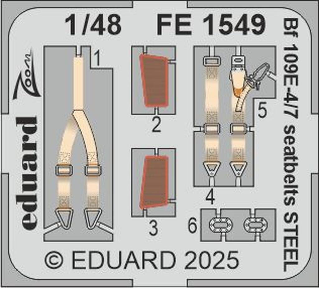 Eduard Big Ed Набор деталей Пластиковая модель-конструктор Детали EDUBIG49467 1/48 Bf109E-4/7 (для Тамии) (Самолет)