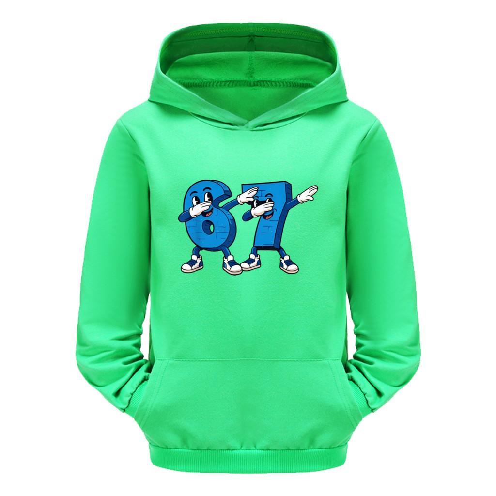 5226 Дети Мальчики Девочки Steal a Brainrot 67 Six Seven Printed Casual Long Sleeves Hoodies Top