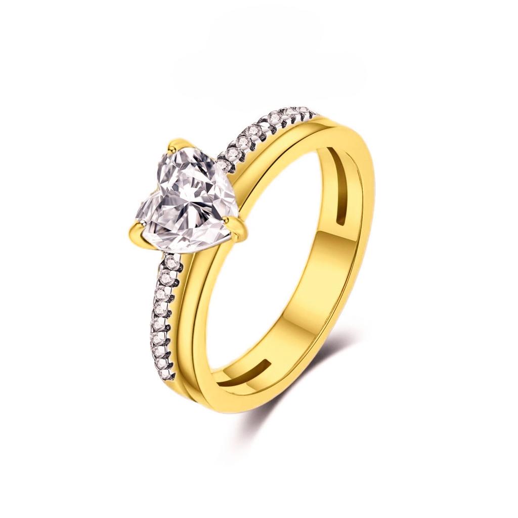 Кольцо из серебра 925 пробы с розовым бантом, Вечное, Красные и синие кольца на пальцы в форме сердца для женщин, Свадебное кольцо с кристаллами, Ювелирное украшение, Подарок 2025