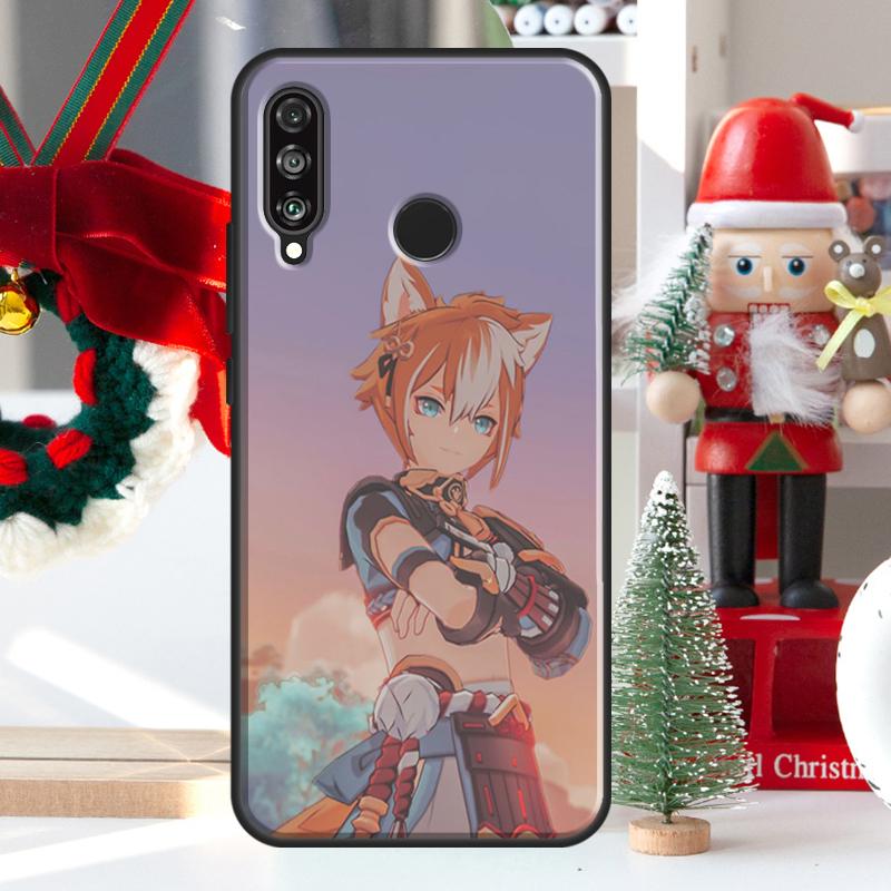 Genshin Impact Gorou For Huawei Nova Y73 Y60 Y70 Y90 Y72 Y61 Y91 7i 8i 11i 12i 12s 9 10 SE P20 P30 P40 Lite Case