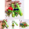 Vibrant Ninja Turtles Keychain Perfect Silicone Accessory For Bags And Keys