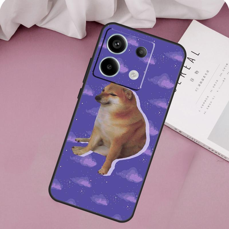 Funny Cheems Doge Case For Xiaomi Redmi Note 14 13 12 11 10 9 Pro 11S 12S Redmi 14C 10C 12C 13C 15C 15 Cover