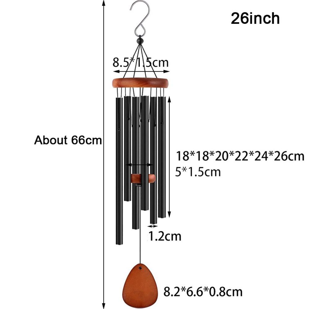 Aluminum Aluminum Wind Chimes 26/32/37 Inch Wind Bell New Metal Tubes Windchime Garden