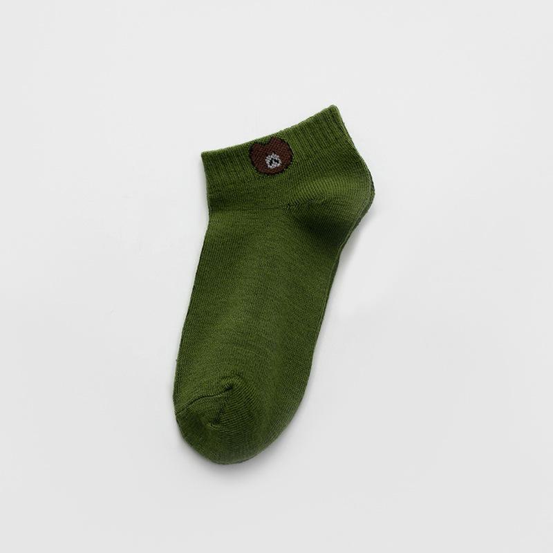 10 Pairs of Women's Four Seasons Disposable Cartoon Bear Socks