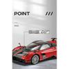 1/18 Pagani Huayra BC Суперкар Сплав Машинка Литые и Игрушечные Транспортные Средства Модель Машины Звук и Свет Инерционная Машинка Игрушки для Детей Подарки