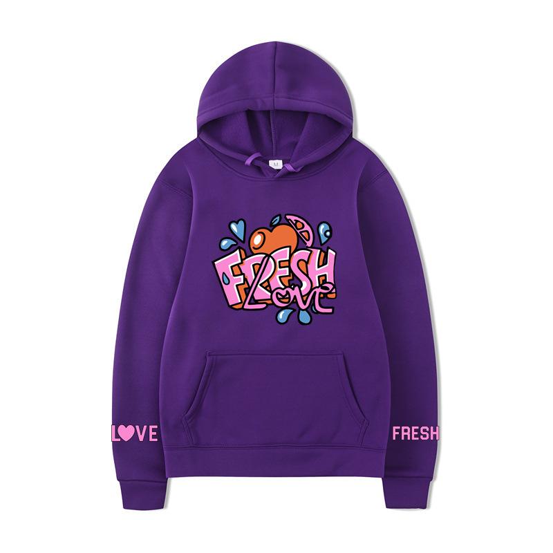 Осень Зима Принт Буквы Мужское Худи Y2K Одежда Винтажная Мода Оверсайз Повседневные Унисекс Пуловеры с Длинным Рукавом