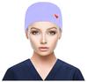 Scrub Cap With Buttons Bouffant Print Hat With Sweatband for Womens and Mens