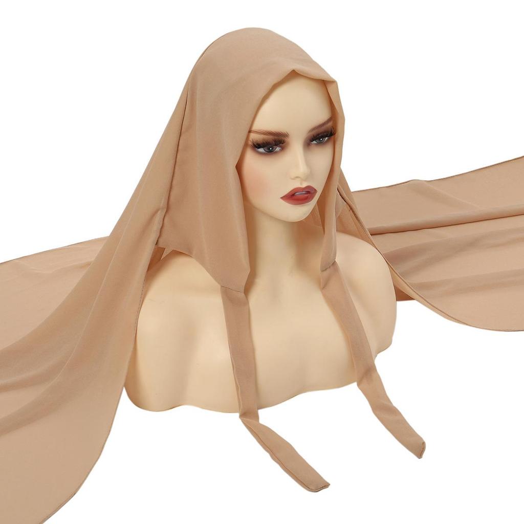 Chiffon Solid Color Headscarf for Women
