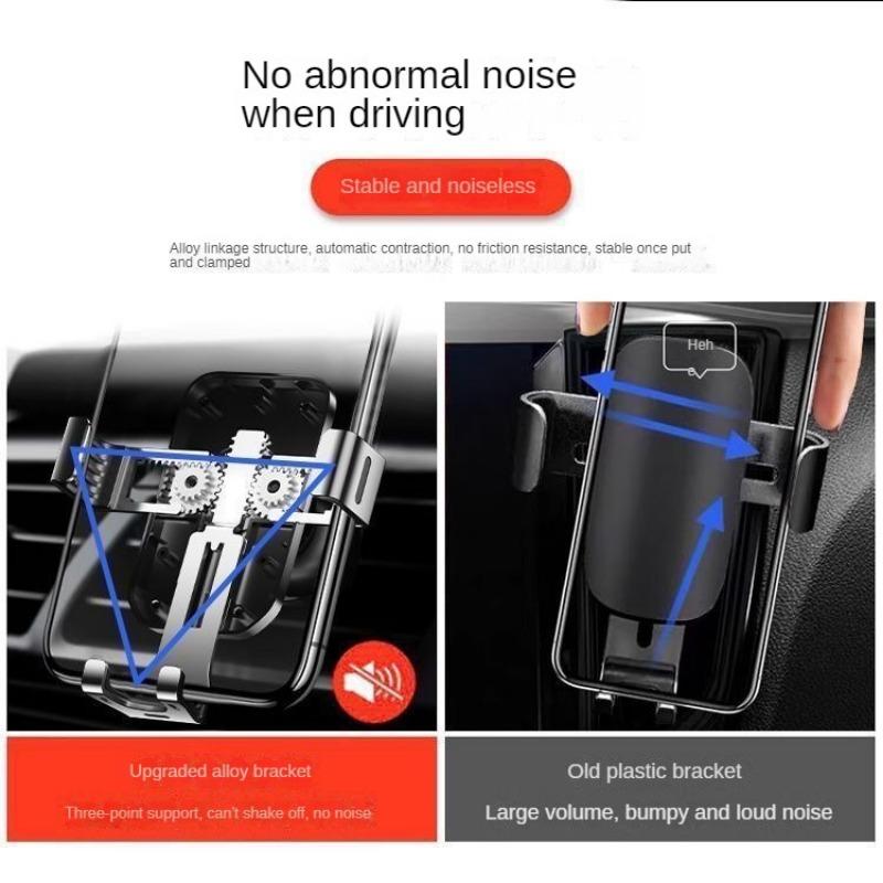 [Сплав] Металлический автомобильный держатель для телефона Высококачественный стабильный автомобильный вентиляционный отверстие Специальный универсальный универсальный навигационный держатель Новый (Стабильный крючок)