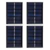 4 шт., 3 В, 0,3 Вт, поликристаллический кремний, безопасная панель для зарядки солнечной энергии «сделай сам», с кабелем 65x48 мм