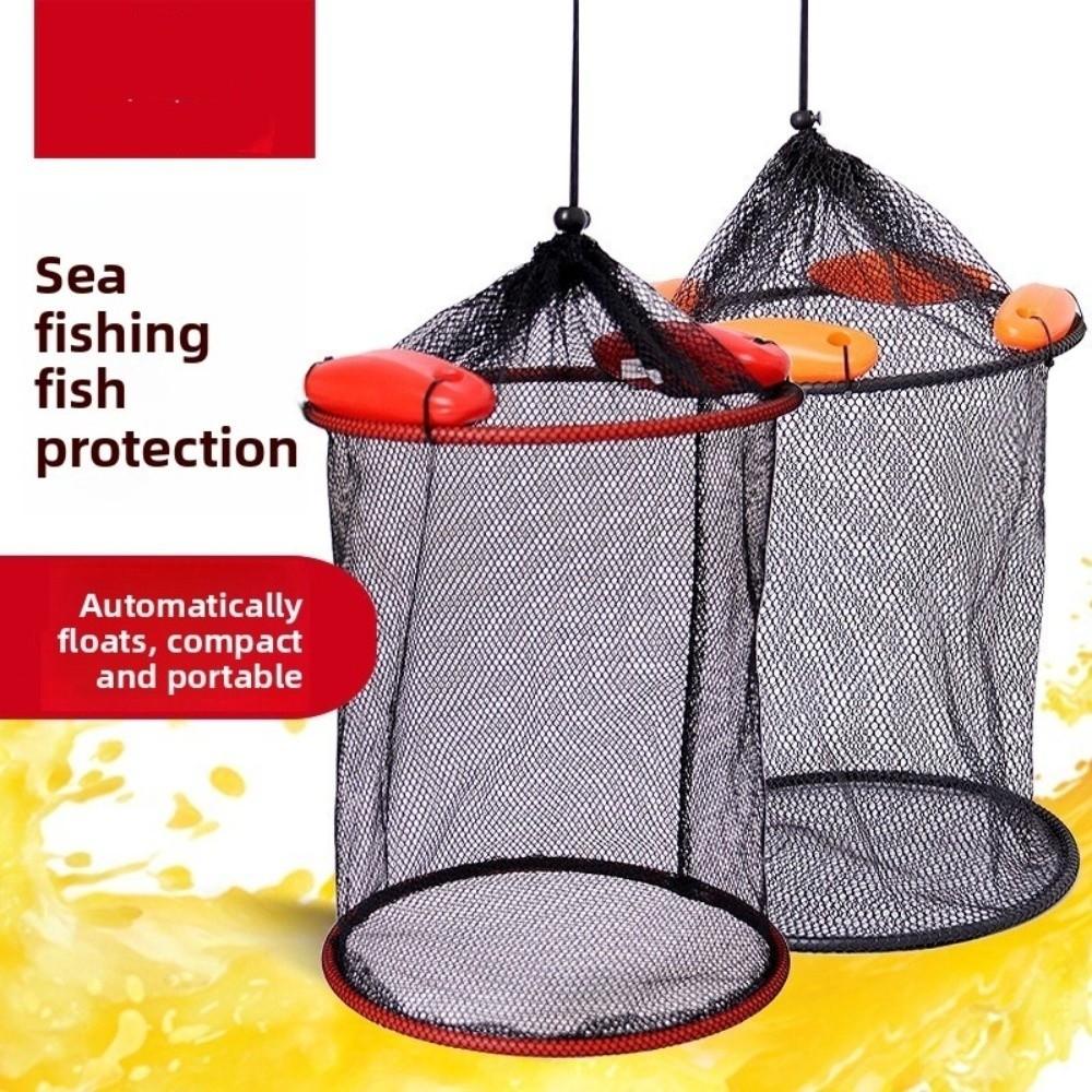 Thickened Woven Fish Shrimp Basket Storage Bag Mesh Landing Bucket Anti-jump Net Lobstering