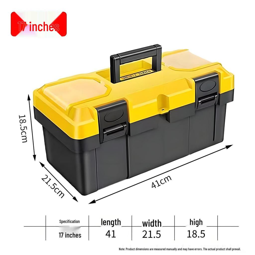 Многофункциональный ручной ящик для инструментов: Большое бытовое и промышленное хранилище для оборудования и инструментов